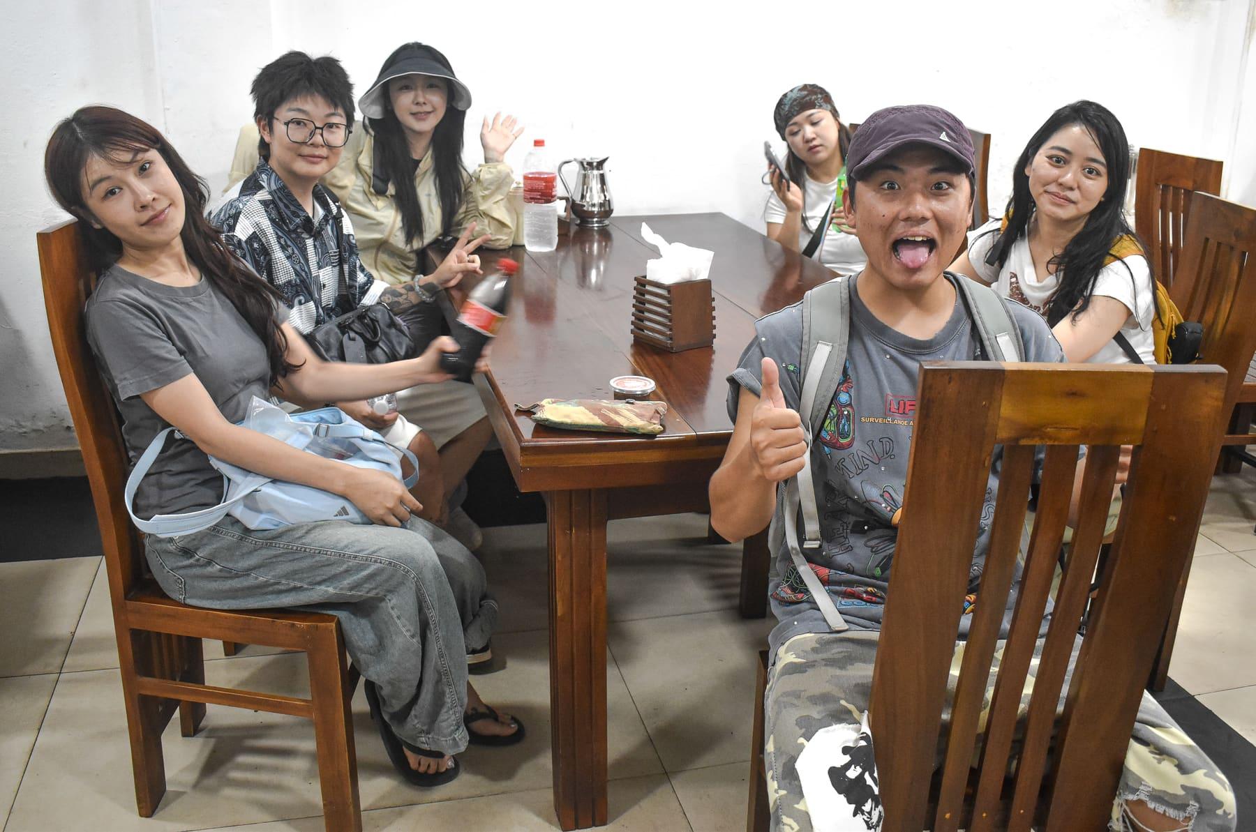 Around the Table — Big tables, made for eating together at Food Cabin Galle