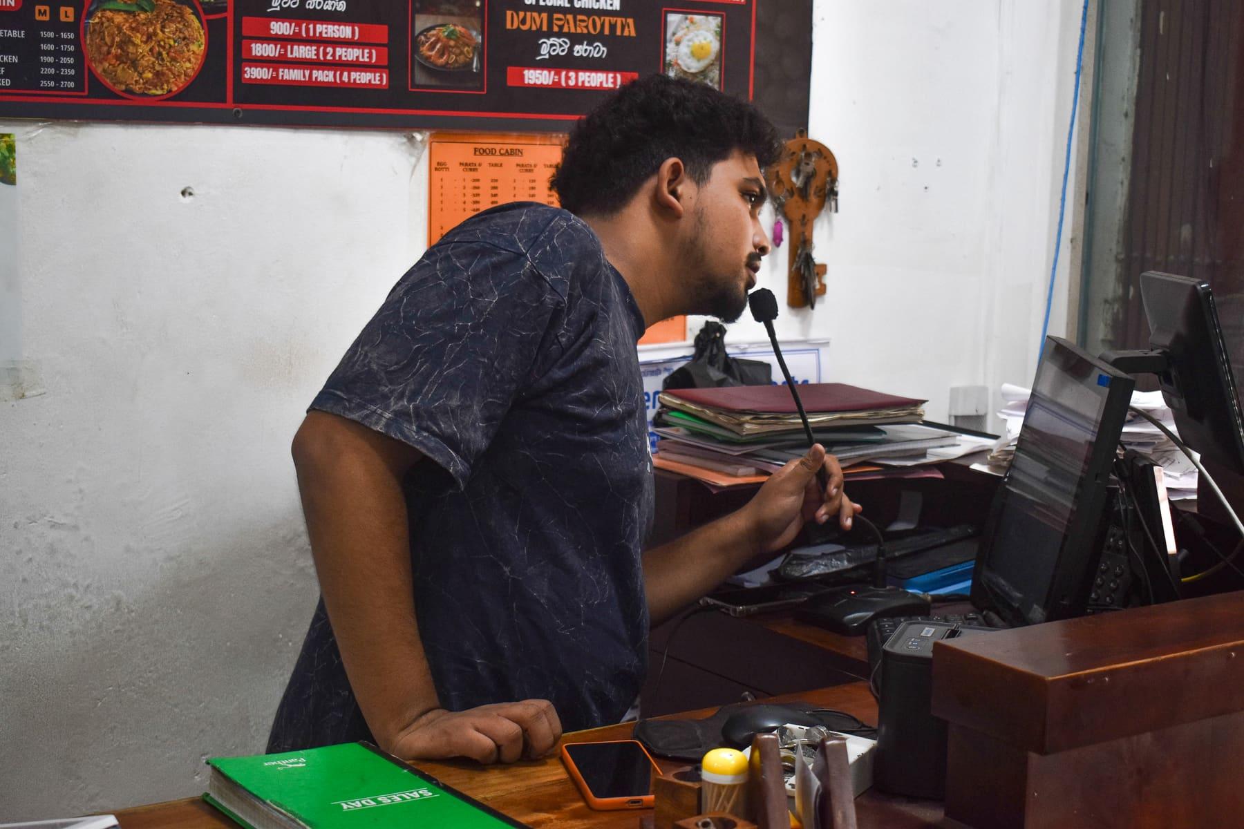 Placing an Order — Call ahead or order at the counter for pickup at Food Cabin Galle
